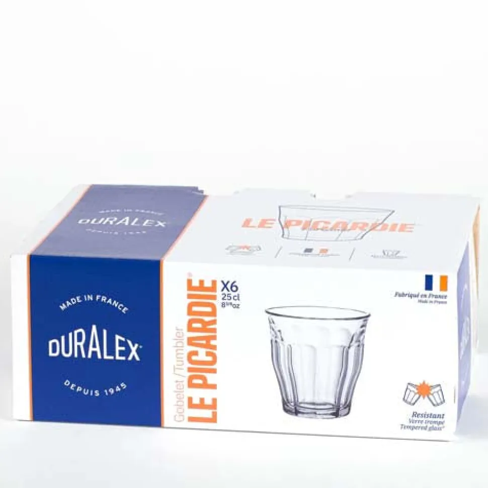 Lot de 6 verres 25 cl transparent - PICARDIE - DURALEX