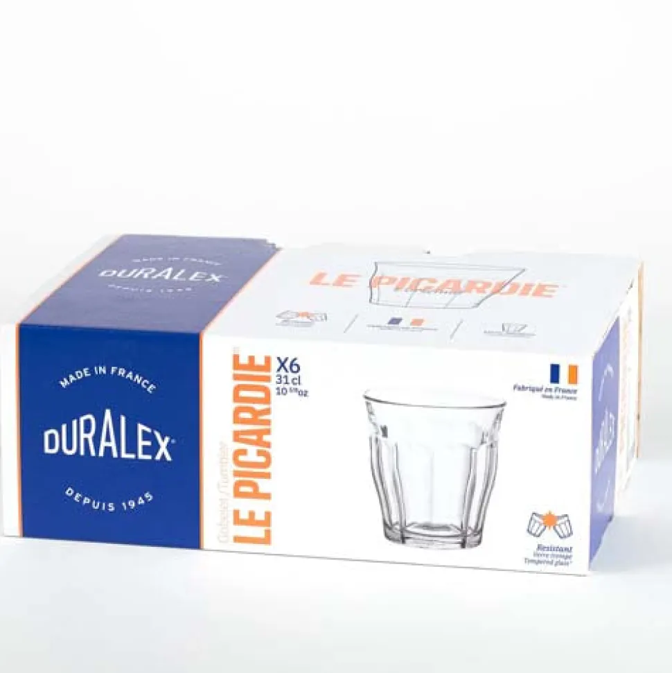 Lot de 6 verres 31 cl transparent - PICARDIE - DURALEX