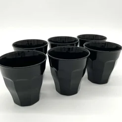 Lot de 6 verres noir 9 cl - PICARDIE - DURALEX