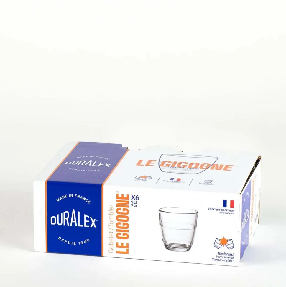 Lot de 6 verres transparent 9 cl - GIGOGNE - DURALEX