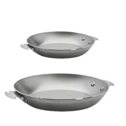 Lot 2 Poêles acier MINERAL B LOQY 24cm et 28cm - DE BUYER