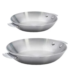 Lot 2 Poêles inox Alchimy LOQY - DE BUYER