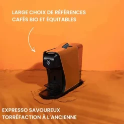 Machine à café EOH - Cuir Camel - MALONGO