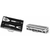 Mallette 3 ustensiles Barbecue Plancha Gris - LE MARQUIER
