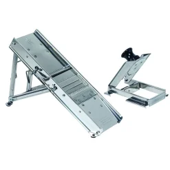 Mandoline Inox Professionnelle avec Chariot 3 & 10 mm - Louis Tellier