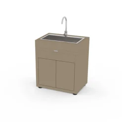 Meuble avec évier 80 x 55 cm Taupe - LE MARQUIER