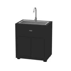 Meuble de cuisine extérieure Evier Noir - LE MARQUIER