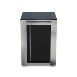 Meuble desserte FELIX noir inox - ENO