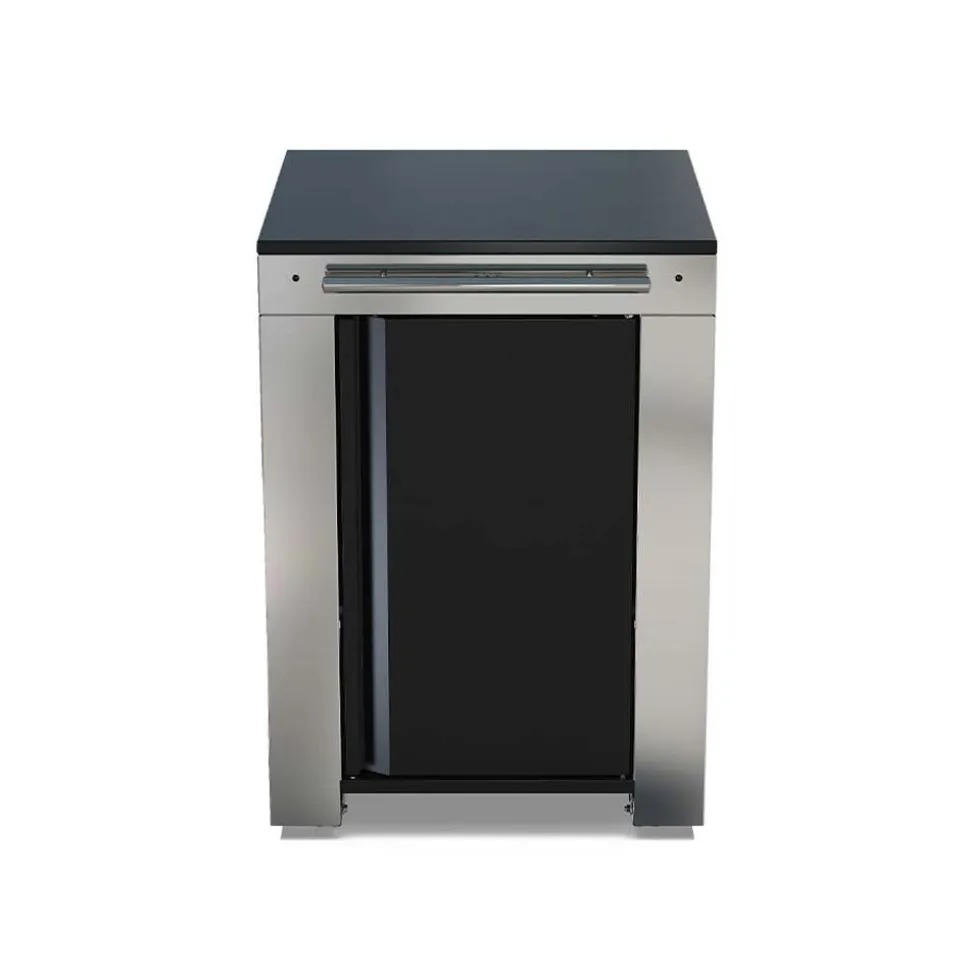 Meuble desserte FELIX noir inox - ENO