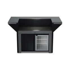 Meuble FELIX ILOT 120 cm Gris Cargo Comptoir et frigo - ENO