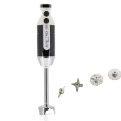 Mixeur plongeant polyvalent mini-pro Noir Blanc 4 couteaux - DYNAMIC