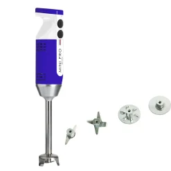 Mixeur plongeant polyvalent mini-pro Bleu Blanc 4 couteaux - DYNAMIC