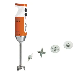 Mixeur plongeant polyvalent mini-pro Orange Blanc 4 couteaux - DYNAMIC