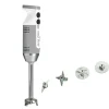 Mixeur plongeant polyvalent mini-pro Gris Blanc 4 couteaux - DYNAMIC