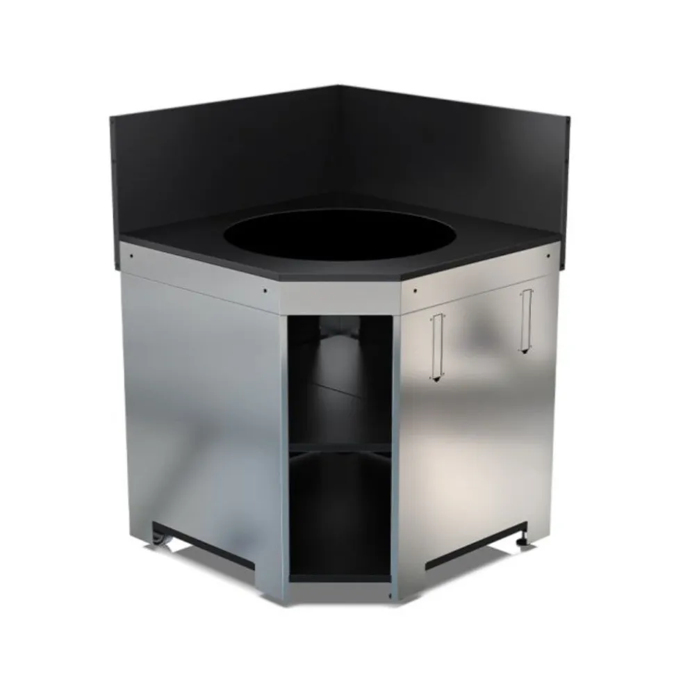 Module d’angle pour Kamado M & L Noir et Inox - ENO