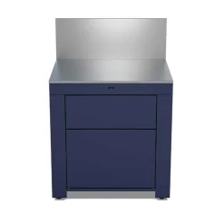 Module Plan de Travail 80 cm avec Tiroir Bleu Navy - ENO
