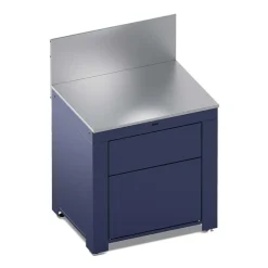 Module Plan de Travail 80 cm avec Tiroir Bleu Navy - ENO
