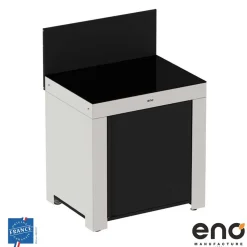 Module Plan de Travail 80 cm Noir Inox - ENO
