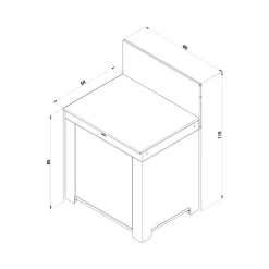 Module Plan de Travail 80 cm Vert Sauge - ENO