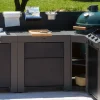 Module plan de travail extérieur avec tiroirs 80 cm Gris Cargo - ENO