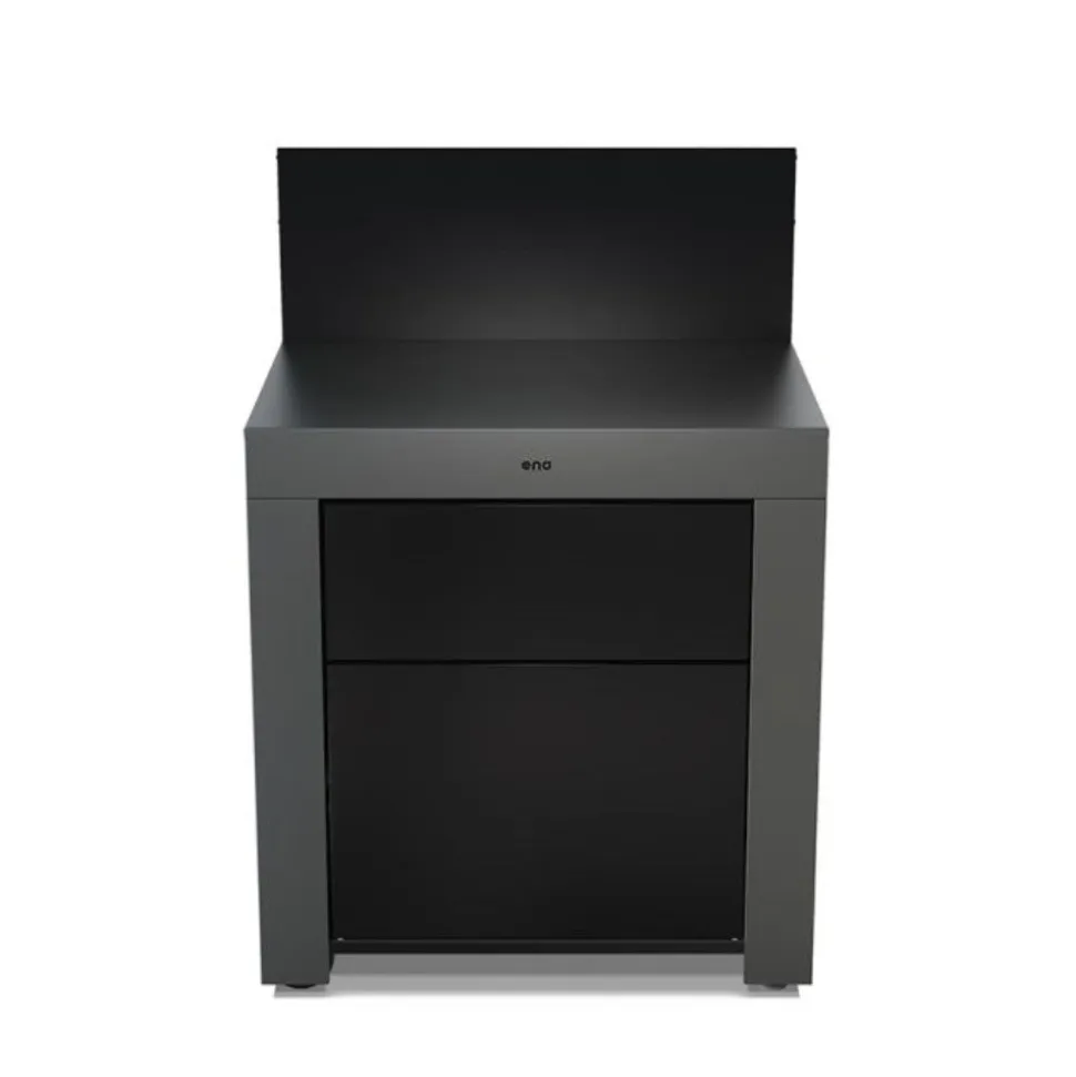 Module plan de travail extérieur avec tiroirs 80 cm Gris Cargo - ENO