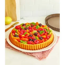 Moule à Tarte renversée cannelé anti-adhérent 28 cm - GOBEL