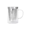 Mug Théière Verbena verre et inox - CRISTEL