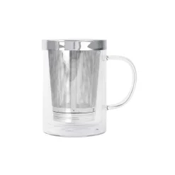 Mug Théière Verbena verre et inox - CRISTEL