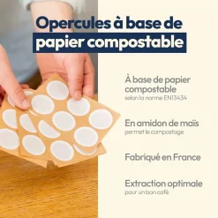 Opercules en papier compostable - CAPS ME