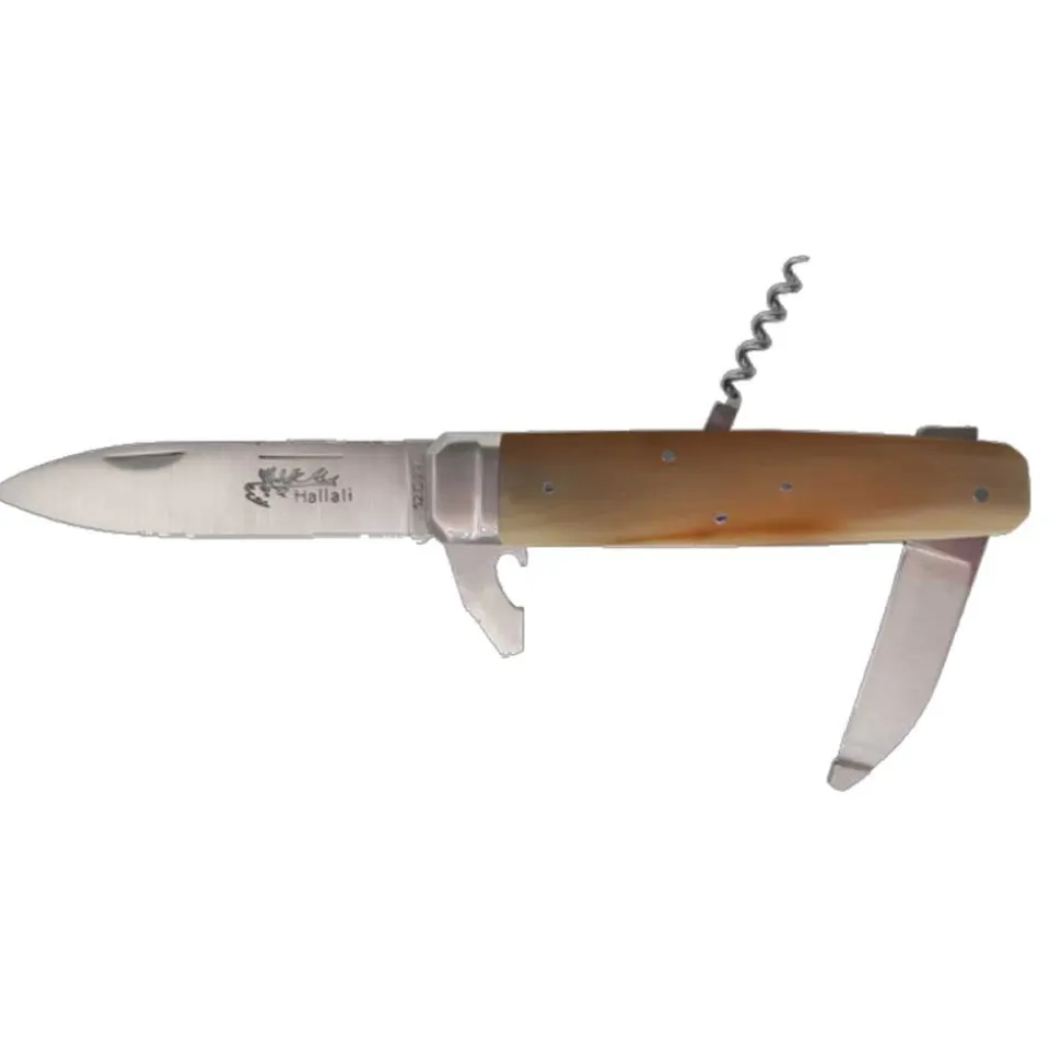 Outil multifonction pliable Hallali Pointe de corne blonde 4 pièces - DOURIS CHASTEL