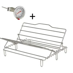 Pack grille berceau + thermomètre de cuisson - CRISTEL