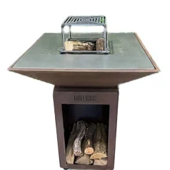 Pack Printemps Brasero Auvergnat Carré CORTEN - GRILL CHIC