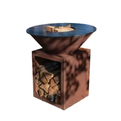 Pack Printemps Brasero Classique CORTEN Simple Cuve - GRILL CHIC