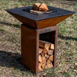 Pack Printemps Brasero Cévenol BOIS CORTEN 74 x 90 cm - GRILL CHIC