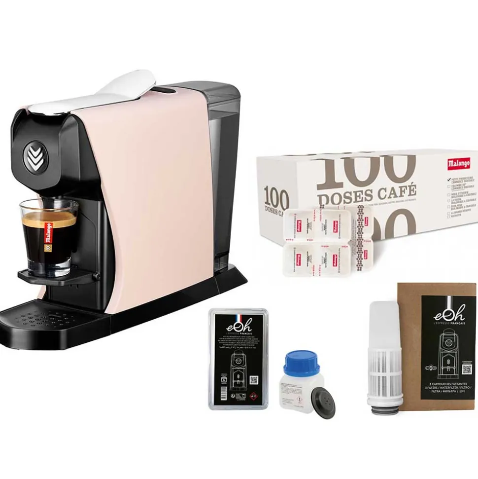 Pack Tranquillité Machine à café EOH avec accessoires et café - MALONGO