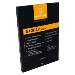 Papier cuisson siliconé blanchi 500 Feuilles Exopap 53 x 32 cm - MATFER