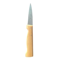 Petit couteau d'Office Acier Carbone Manche en Hêtre - Au Sabot