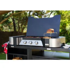 Plancha EXCLUSIVE Gaz 375 XL Duo avec Couvercle OFFERT - LE MARQUIER