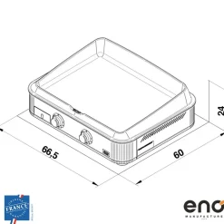 Plancha à gaz ENOSIGN 65 Inox - ENO