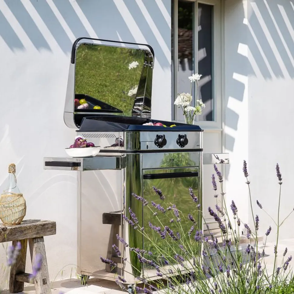 Plancha Gaz ENOSIGN 65 sur Chariot Inox - ENO