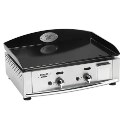 Plancha gaz inox 60 avec plaque en Acier émaillé - ROLLER GRILL
