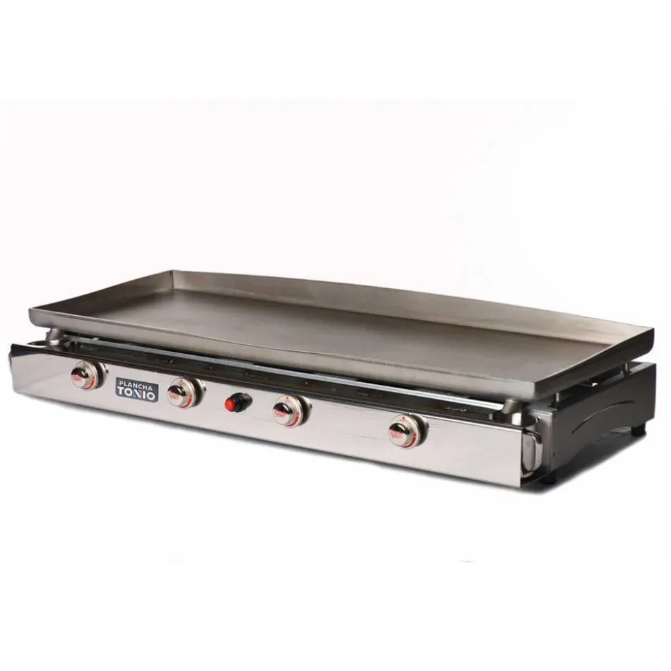 Plancha gaz inox LAGOA 4 feux - PLANCHA TONIO