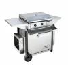 Plancha électrique inox 60 avec chariot et accessoires - ROLLER GRILL