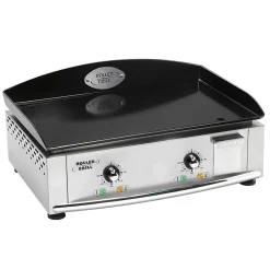 Plancha électrique inox 60 plaque acier émaillé - ROLLER GRILL