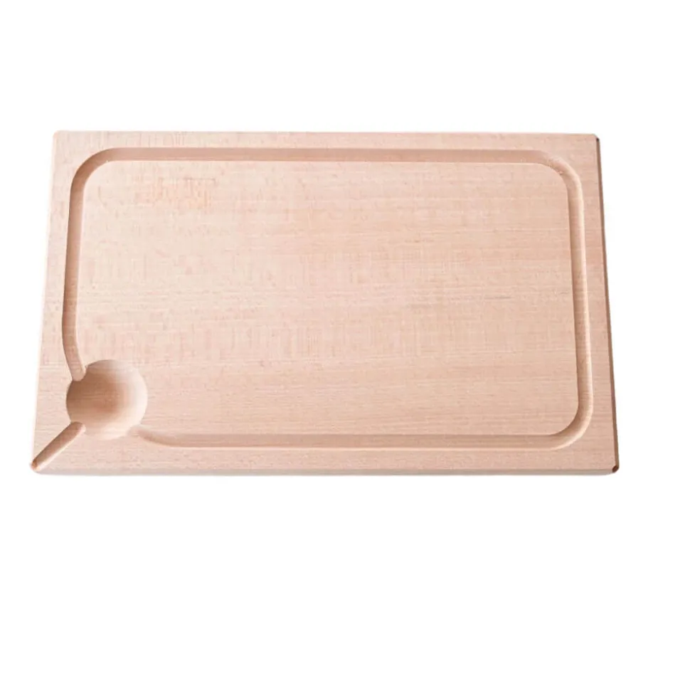 Planche à découper monobloc avec rigole en Hêtre - TOURNABOIS