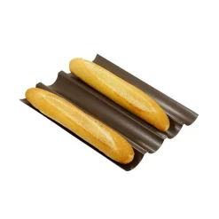 Plaque antiadhérente pour baguette de pain maison - GOBEL