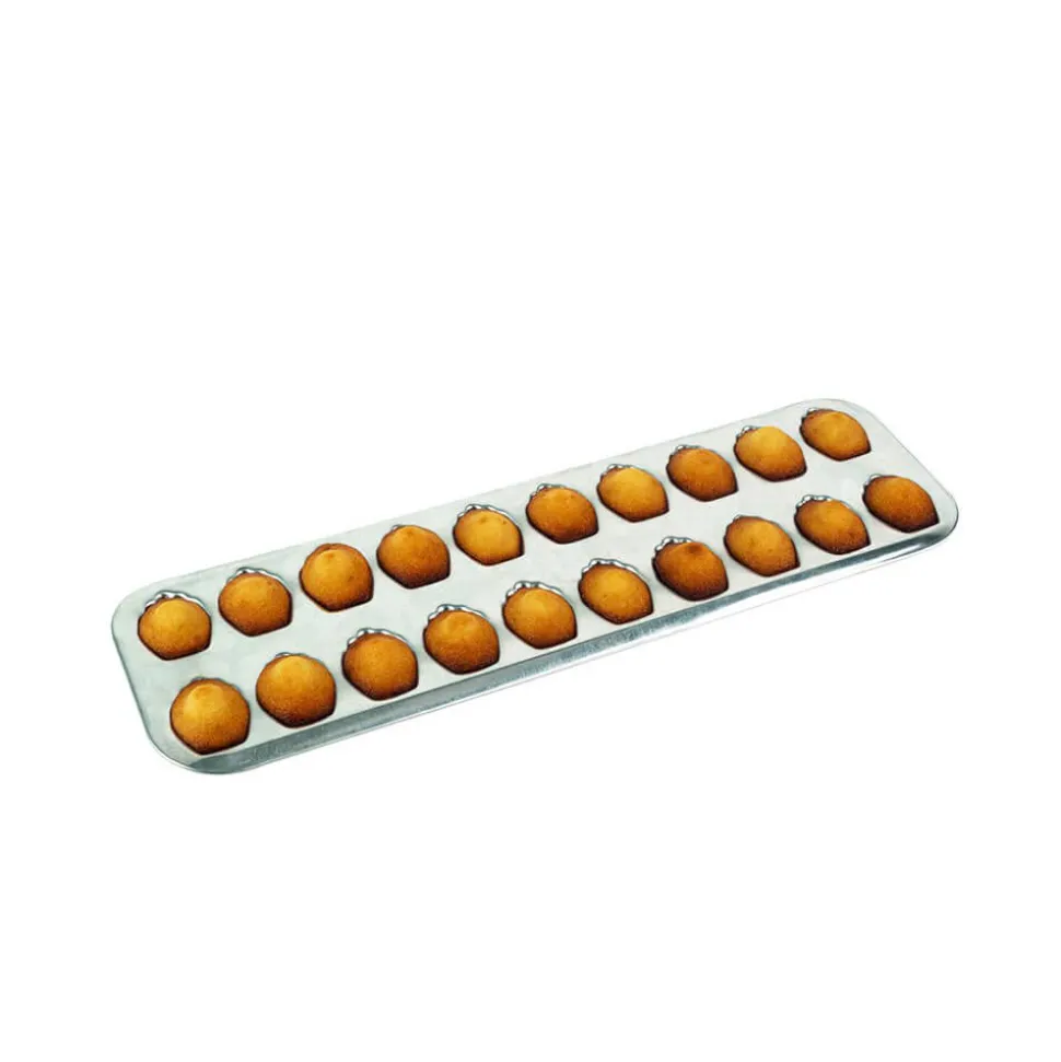 Plaque fer blanc 20 mini-madeleines - GOBEL