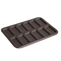 Plaque à 12 mini-financiers avec anti-adhérent - GOBEL