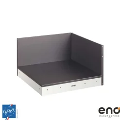 Plateau d'angle Module Noir et Inox - ENO
