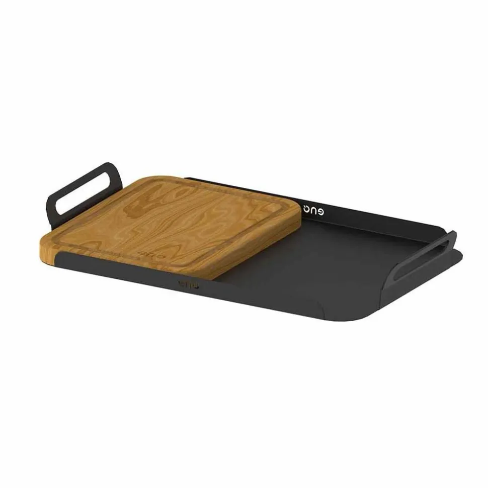 Plateau de découpe noir et planche à découper - ENO